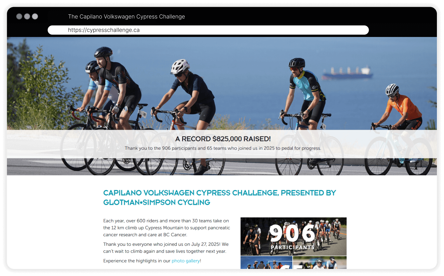 Athletic Event Example Campaign